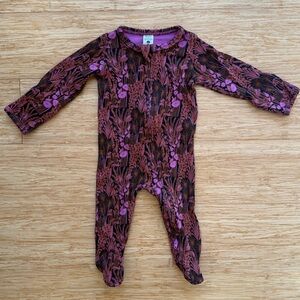 Kate Quinn Purple and Black Kids Footie